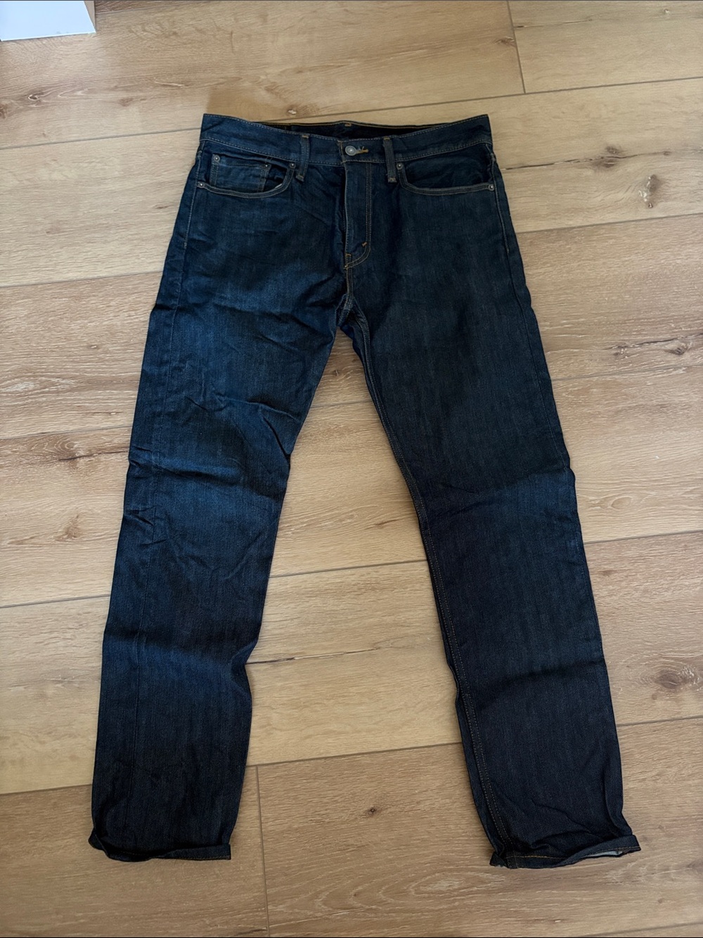 Levi's Men's Dark Blue Straight Jeans